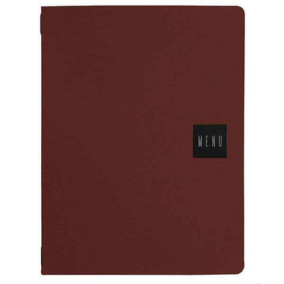 Portamenù Talk - 3 inserti doppi inclusi - A4 - 24,3 x 31,6 cm - bordeaux - Stilcasa