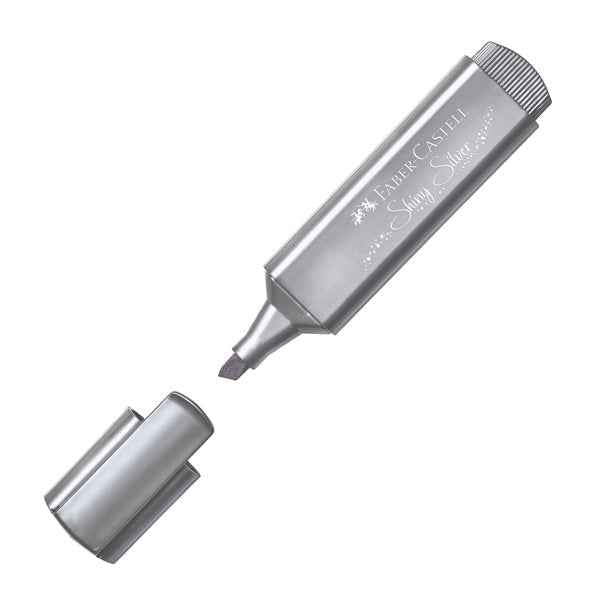 Evidenziatore Textliner 46 - punta a scalpello - colori assortiti metallic - Faber-Castell - astuccio 4 colori