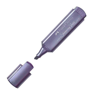 Evidenziatore Textliner 46 - punta a scalpello - colori assortiti metallic - Faber-Castell - astuccio 8 colori