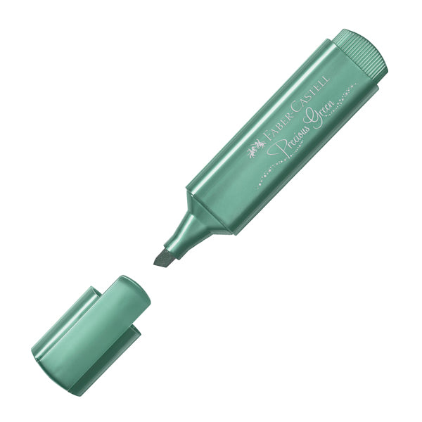 Evidenziatore Textliner 46 - punta a scalpello - colori assortiti metallic - Faber-Castell - astuccio 8 colori