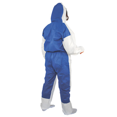 Tuta monouso Shield Dual - taglia M - laminato - bianco - Worker