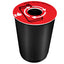 Coperchio raccolta metallo - per cestino 133R - diametro 38 cm - PVC - rosso - Cep