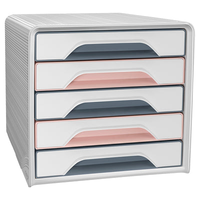Cassettiera Smoove 7-111 Mineral - 5 cassetti -  36 x 28,8 x 27,1 cm - multicolore - Cep