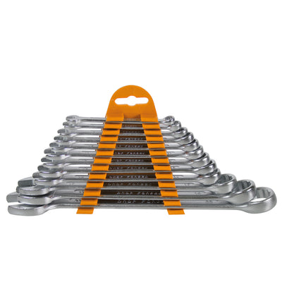 Chiavi combinate - con teste inclinate di 15° - misure assortite - CRV - Valex - conf. 12 pezzi