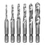 Punte per metallo autofilettanti HSS - misure assortite - Valex - conf. 6 pezzi