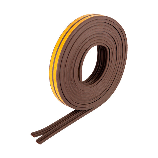 Guarnizione adesiva per isolamento STRIP - fessura 1-3 mm - 6 m - gomma - marrone - Geko