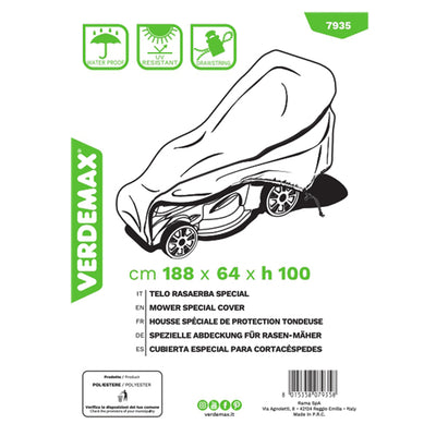 Telo di copertura Special - per rasaerba - 188 x 64 x 100 cm - PU - Verdemax