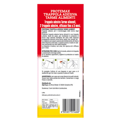 Trappola adesiva per tarme in alimenti - Protemax - blister 2 pezzi