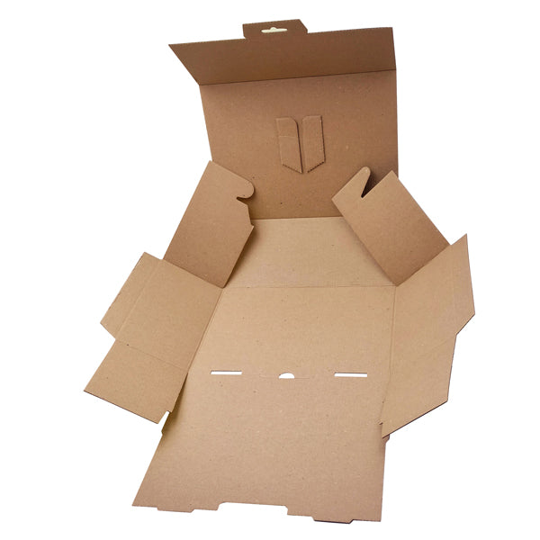 Scatola automontante per ecommerce PICK&Post - S - 26 x 19 x 10 cm - giallo/blu - Blasetti