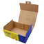 Scatola automontante per ecommerce PICK&Post - S - 26 x 19 x 10 cm - giallo/blu - Blasetti