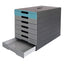 Cassettiera Idealbox Pro 7 - 7 cassetti - 36,5 x 32,2 x 25 cm - azzurro - Durable