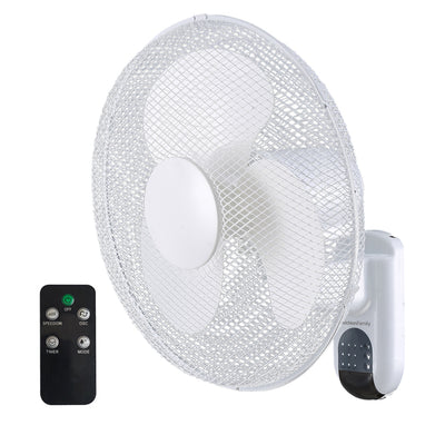Ventilatore WallFan40 - da parete - 3 velocità - 40 W - diametro 40 cm - 41,3 x 45,9 x 27,6 cm - Melchioni family