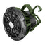 Ventilatore portatile - da campeggio - con luce LED - diametro 10 cm - 16 x 14 x 16,5 cm - Melchioni family