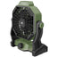 Ventilatore portatile - da campeggio - con luce LED - diametro 12 cm - 25,5 x 21 x 11,5 cm - Melchioni family