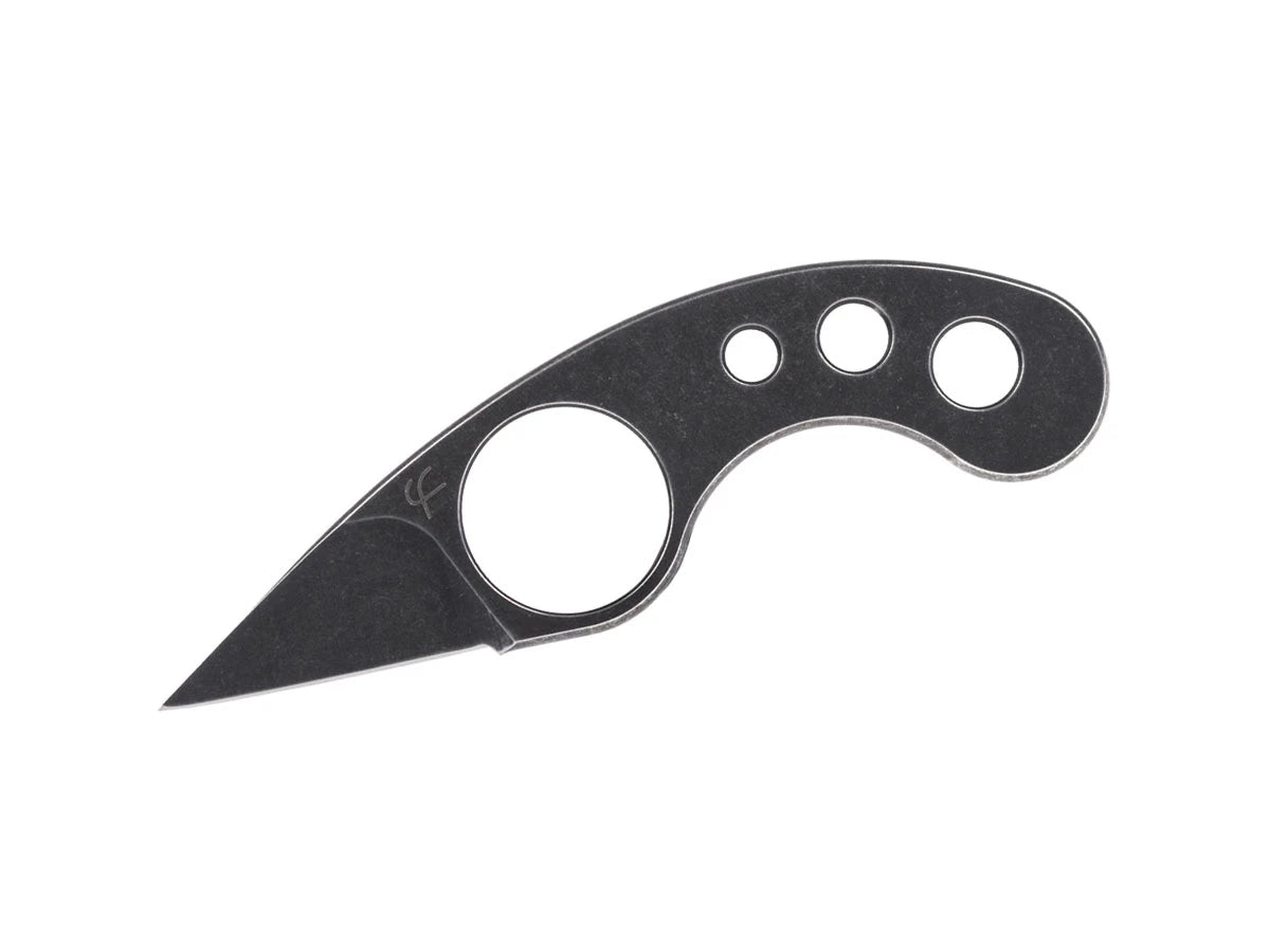 Fred Perrin Griffe Black FPGBK – coltello artiglio fisso nero vista frontale