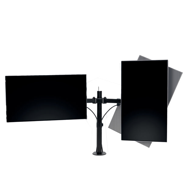 Braccio estensibile ergonomico per monitor doppio SmartFit - nero - Kensington