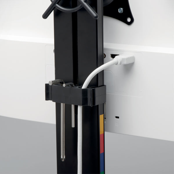 Braccio salvaspazio per monitor doppio SmartFit - nero - Kensington