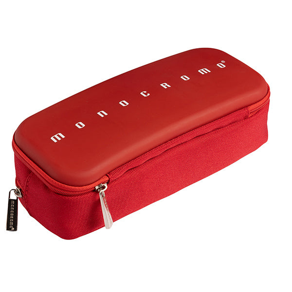Astuccio 2 zip Monocromo -  21 x 5 x 9 cm - silicone/poliestere - colori assortiti - Pigna