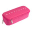 Astuccio 2 zip Monocromo -  21 x 5 x 9 cm - silicone/poliestere - colori assortiti - Pigna