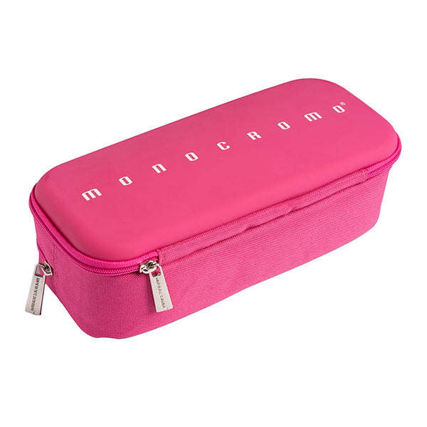 Astuccio 2 zip Monocromo -  21 x 5 x 9 cm - silicone/poliestere - colori assortiti - Pigna