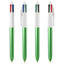 Penna sfera scatto multifunzione 4 Colors Glacè - punta 1,0 mm - colori assortiti - Bic - expo 40 pezzi