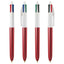 Penna sfera scatto multifunzione 4 Colors Glacè - punta 1,0 mm - colori assortiti - Bic - expo 40 pezzi