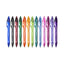 Penna a sfera a scatto Intensity Gel Quick Dry - punta 0,7mm - colori assortiti - Bic - expo 102 pezzi