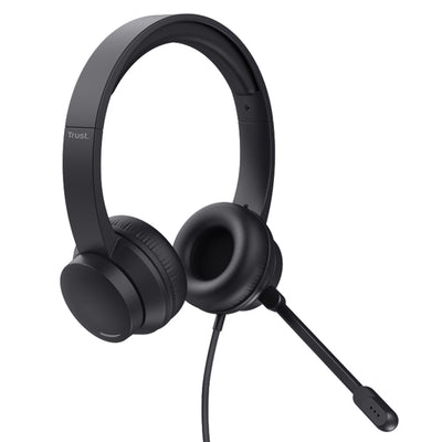 Cuffie USB per PC HS-201 - con microfono - nero - Trust
