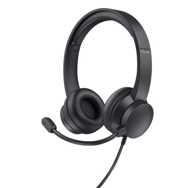 Cuffie USB per PC HS-201 - con microfono - nero - Trust
