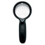 Lente di ingrandimento 1137 - diametro 7,5 cm - con led - nero - Lebez