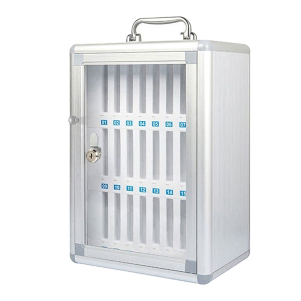 Armadietto portacellulare - 24 posti - 26 x 19 x 38,5 cm - grigio - Iternet