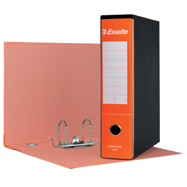 Registratore Essentials G75 - dorso 8 cm - protocollo 23 x 33 cm - arancione - Esselte