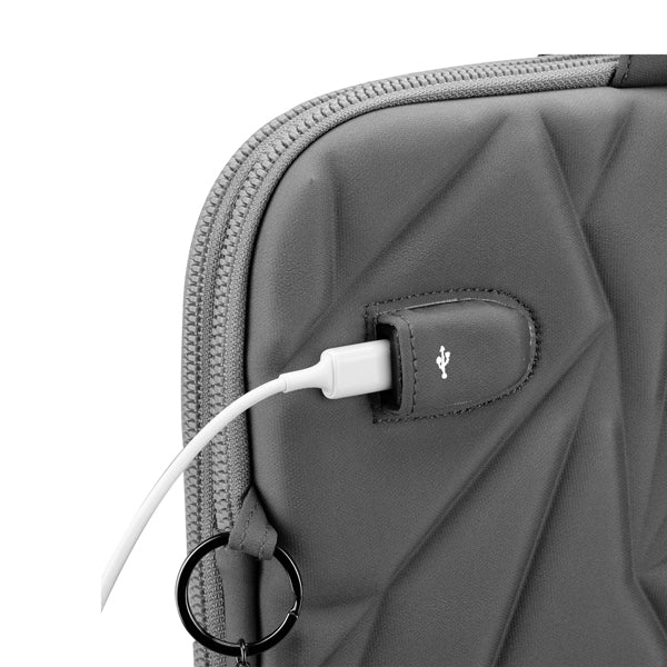 Borsa porta notebook Vacallo 16" - PET - grigio chiaro - SWISS Digital DESIGN