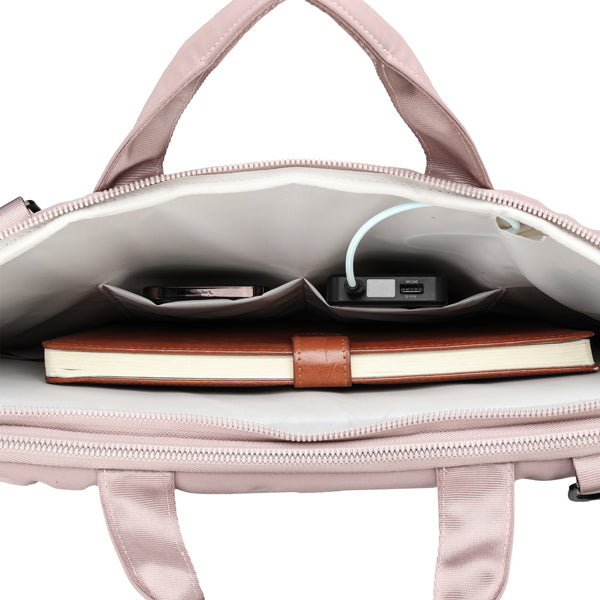Borsa porta notebook Vacallo 16" - PET - rosa cipria - SWISS Digital DESIGN