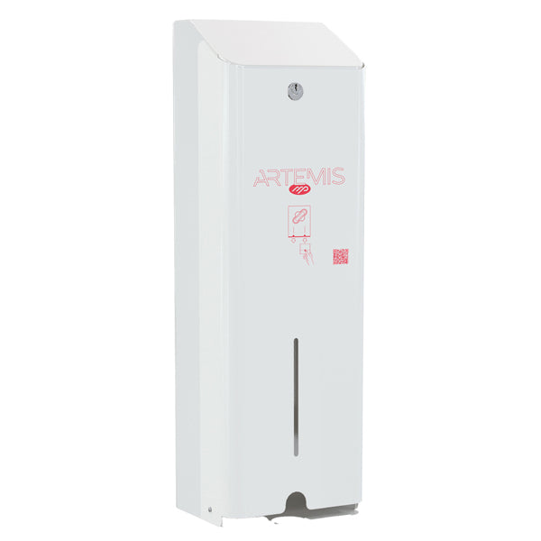 Dispenser assorbenti Artemis - 1 colonna - metallo verniciato - bianco - Mar Plast