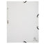 Cartella 3 lembi - con elastici - A4 - cartoncino lustré - 400g/mq - bianco - Exacompta