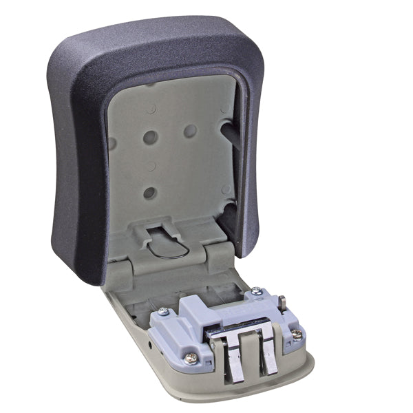 Cassetta di sicurezza per chiavi - combinazione meccanica - 9,5 x 11,5 x 4 cm - metallo - nero/grigio - Valex