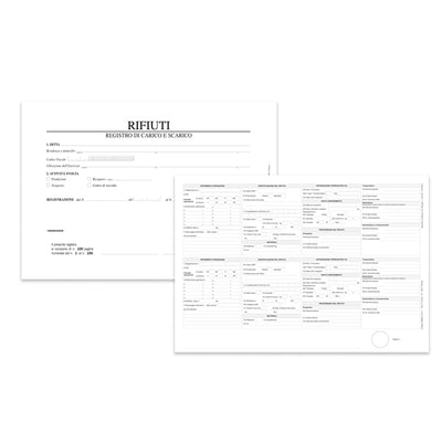 Registro carico/scarico rifiuti - 100 copie - 29,7 x 21,5 cm - DU6930RE000 RENTRI - Data Ufficio
