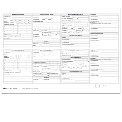 Registro carico/scarico rifiuti - 21,5 x 29,7cm - 100pg - E2868 RENTRI - Edipro