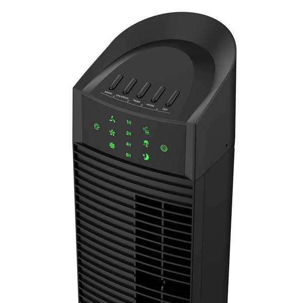 Ventilatore a torre Skyline - c/telecomando - 3 velocità - 65 W - 29 x 29 x 90,7 cm - nero - CFG