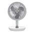Ventilatore da tavolo Air Studio - ricaricabile - diametro 17 cm - grigio/bianco - CFG