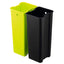 Cestino con sensore No TouchDuo - 2 x 20 L - 46,5 x 27 x 65 cm - acciao/PPL - argento metallizzato - Durable