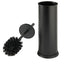 Portascopino Vic - diametro 9,5 cm - altezza 27 cm - acciaio inox - nero satinato - Perfetto