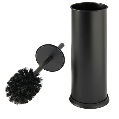 Portascopino Vic - diametro 9,5 cm - altezza 27 cm - acciaio inox - nero satinato - Perfetto