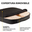 Cuscino Breyta Comfort - 6 x 43 x 43 cm - in tessuto - nero - Fellowes
