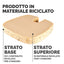 Cuscino Breyta Comfort - 6 x 43 x 43 cm - in tessuto - nero - Fellowes