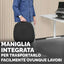 Cuscino Breyta Comfort - 6 x 43 x 43 cm - in tessuto - nero - Fellowes