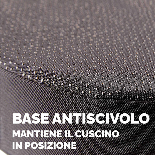 Cuscino Breyta Inclinato - 9 x 43 x 43 cm - in tessuto - nero - Fellowes