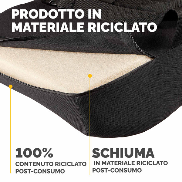 Cuscino Lombare Confort Breyta - 33 x 38 x 9 cm - in tessuto - nero - Fellowes