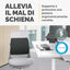 Cuscino Lombare Confort Breyta - 33 x 38 x 9 cm - in tessuto - nero - Fellowes